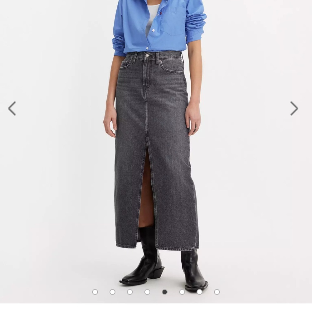 NWT Levi’s Black Denim Ankle Column Skirt